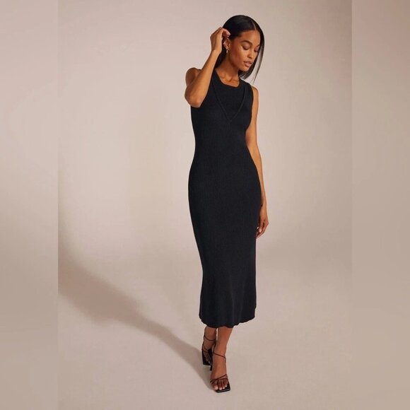 Favorite Daughter The Gemini Sleeveless Dress in Black NWOT Size M - Picture 2 of 11